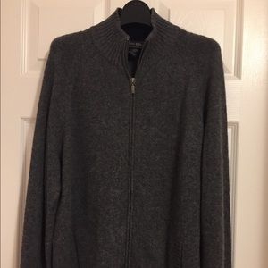NWOT Grayson & Dunn Zip-Up Sweater Cashmere Size M